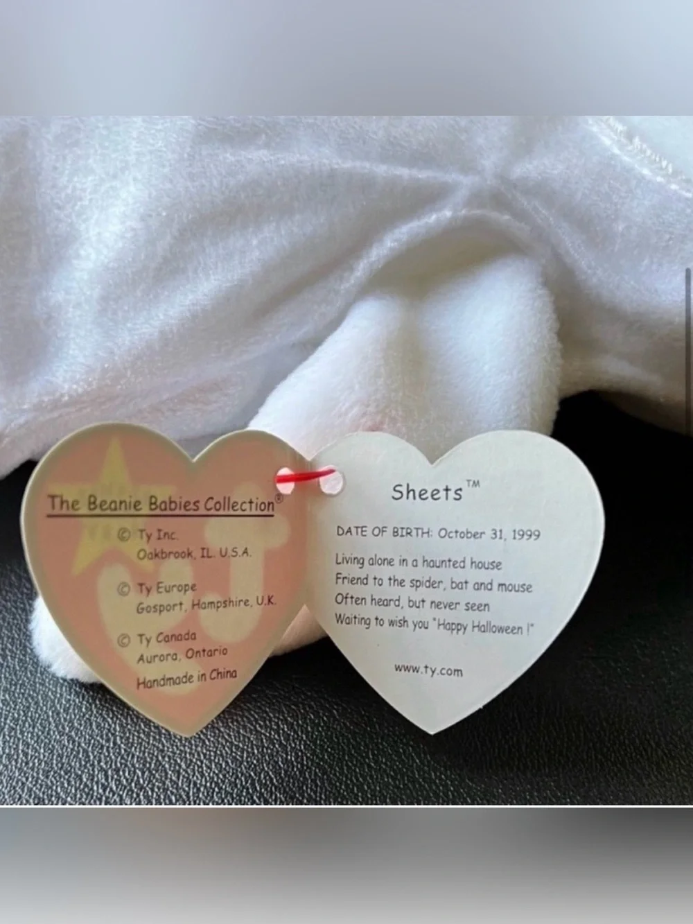 Ty Beanie Baby Sheets the Ghost 1999 Halloween